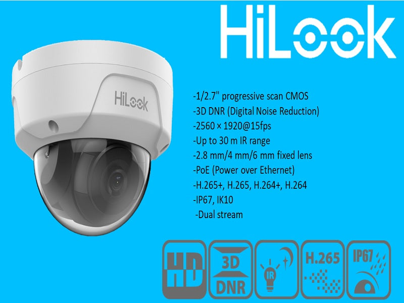 Hilook D150H 5Mp Ip Dome Camera 2.8Mm
