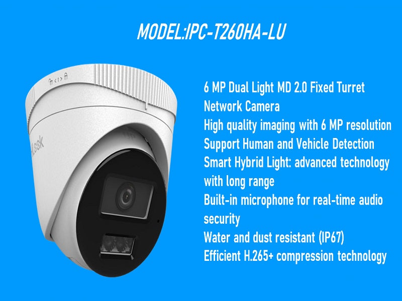 Hilook T260Ha Ip Dome 6Mp Camera 2.8Mm