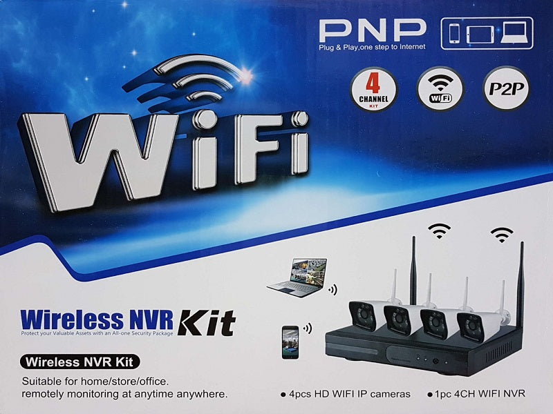 ZAVISION Wireless 4Ch Camera Kit 1Mp