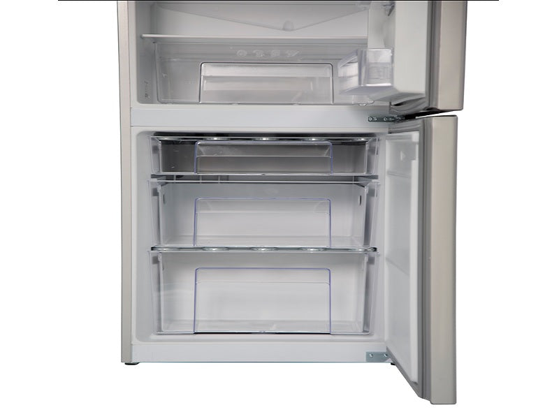 KIC 314L Bottom Freezer Fridge Metallic