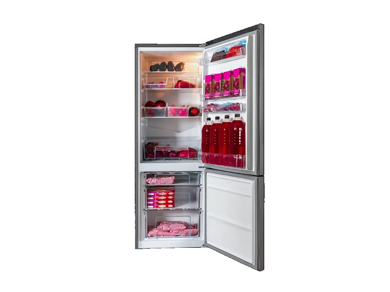 KIC 314L Bottom Freezer Fridge Grey