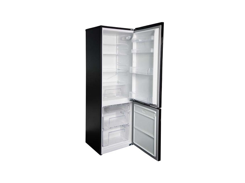 KIC 314L Bottom Freezer Fridge Black
