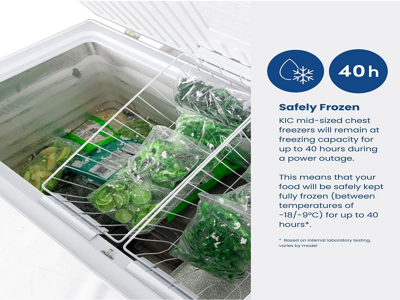 KIC 285L Chest Freezer White