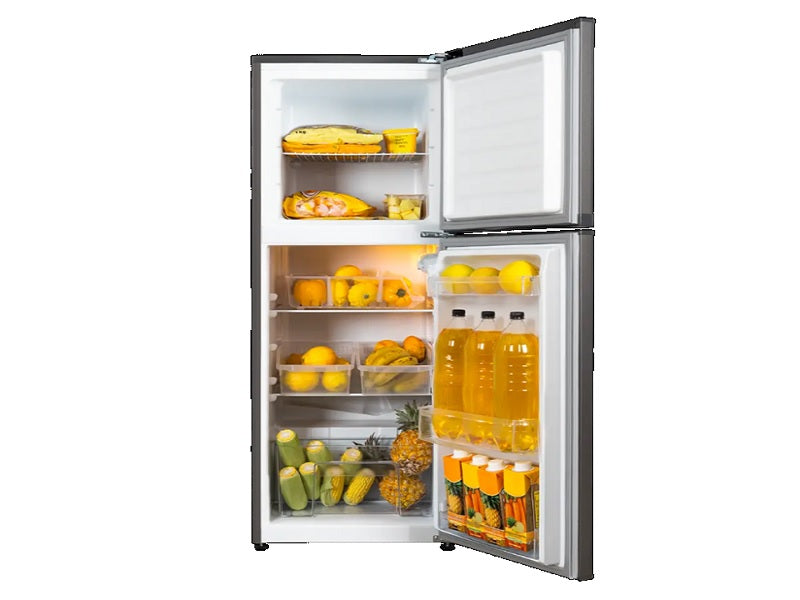 KIC 170L Top Freezer Fridge Grey