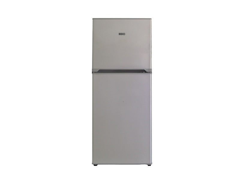 KIC 170L Top Freezer Fridge Metallic