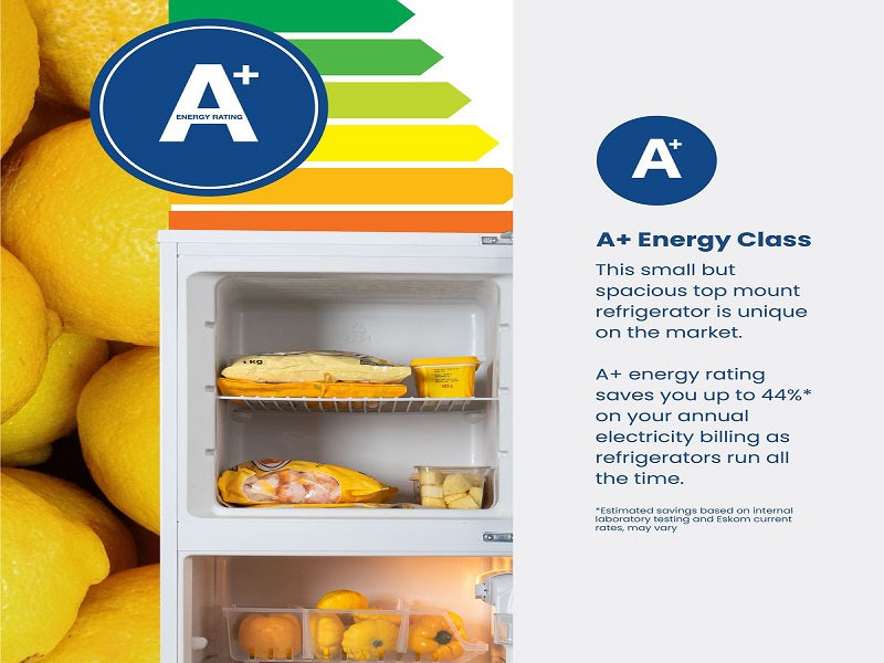 KIC 170L Top Freezer Fridge White