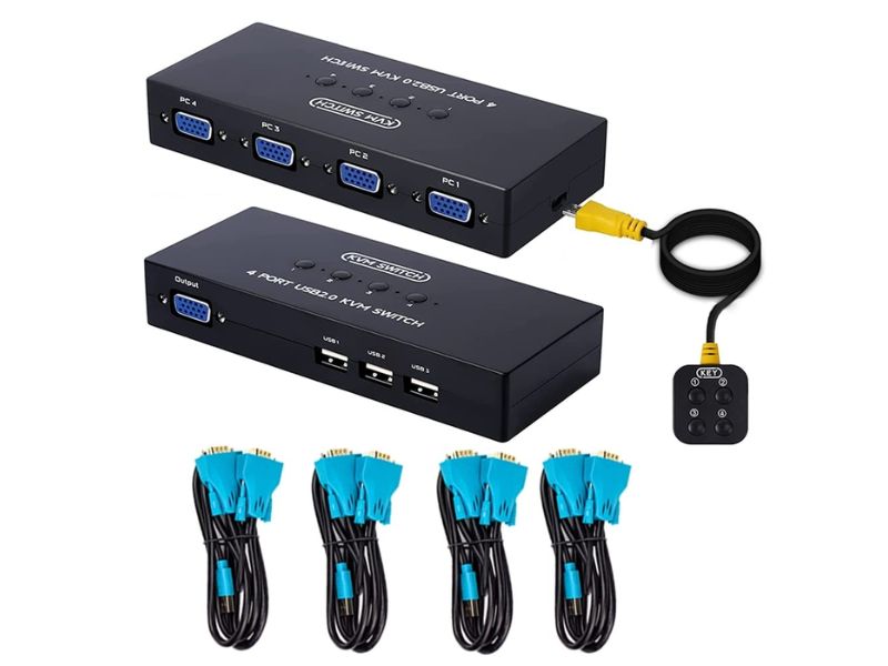4 Port Manual Vga Kvm Switch