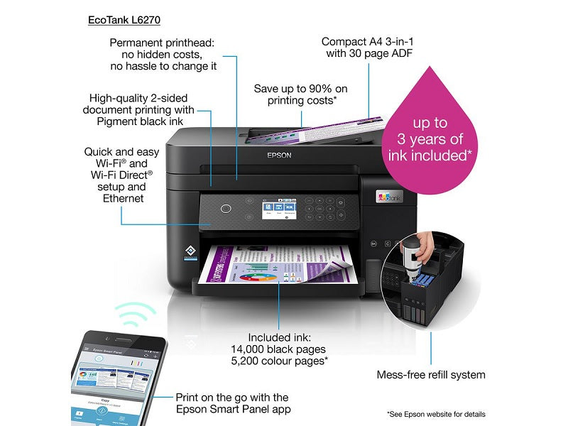 EPSON L6270 Ecotank Printer