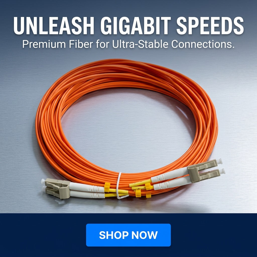 ZATECH LC to LC Fibre Optic Patch Cable 10m - OM2 Multimode Duplex – view 4