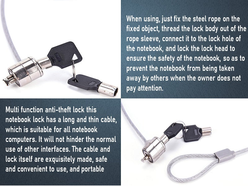 PINGCOOL Laptop Lock With Key