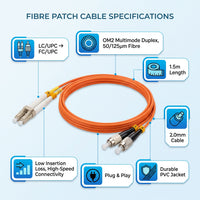 FIBRE Patch Cable LC/FC 1.5M Single Mode