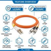 FIBRE Patch Cable LC/FC 3M Single Mode