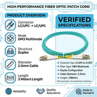 FIBRE Patch Cable LC/LC 3M Single Mode