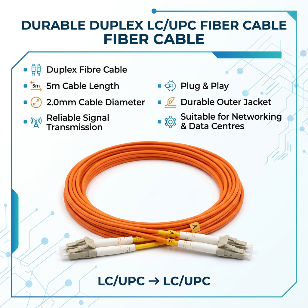 FIBRE Patch Cable LC/LC 5M Single Mode
