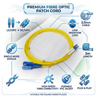FIBRE Patch Cable LC/SC 3M Single Mode