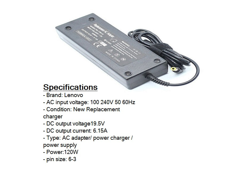 LENOVO Laptop Charger  120W