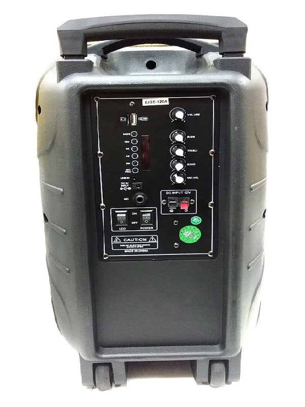 12" Trolly Speaker Wireless +Mic+Remote