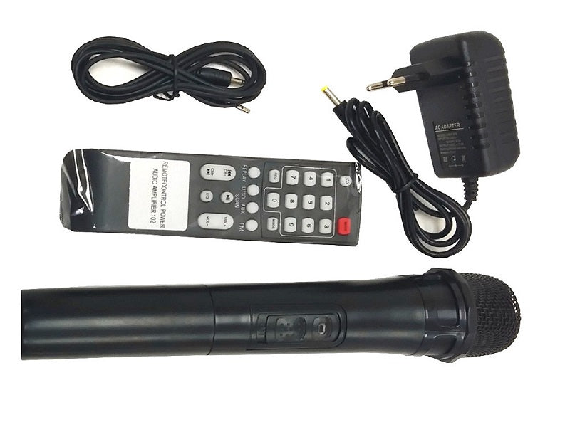 12" Trolly Speaker Wireless +Mic+Remote