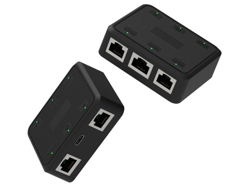 ZATECH 1X4 RJ45 SPLITTER 1GBPS BLACK