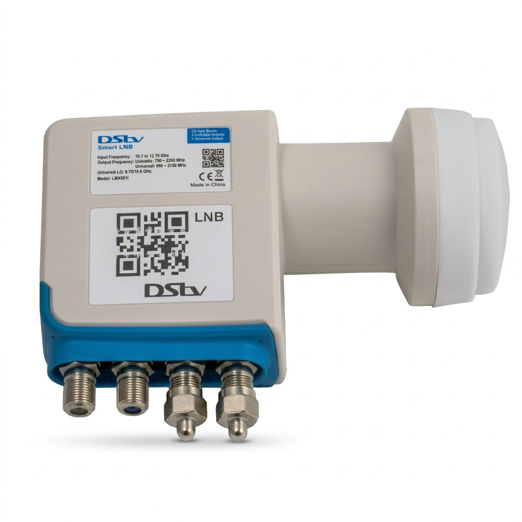 DStv Smart LNB LMX501i 4-Port - 3 UniCable + 1 Universal Output, 30 User Bands, for Explora & XtraView