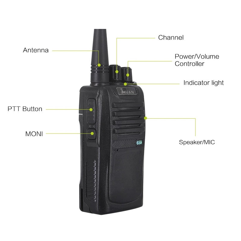 MUAN Uhf Fm Transceiver Walkie Talkie