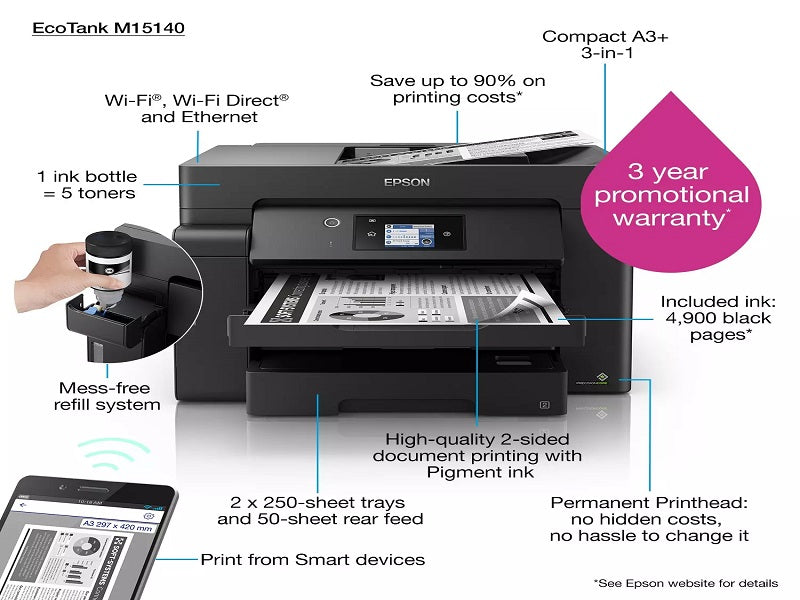 Epson EcoTank M15140 A3 Multifunction