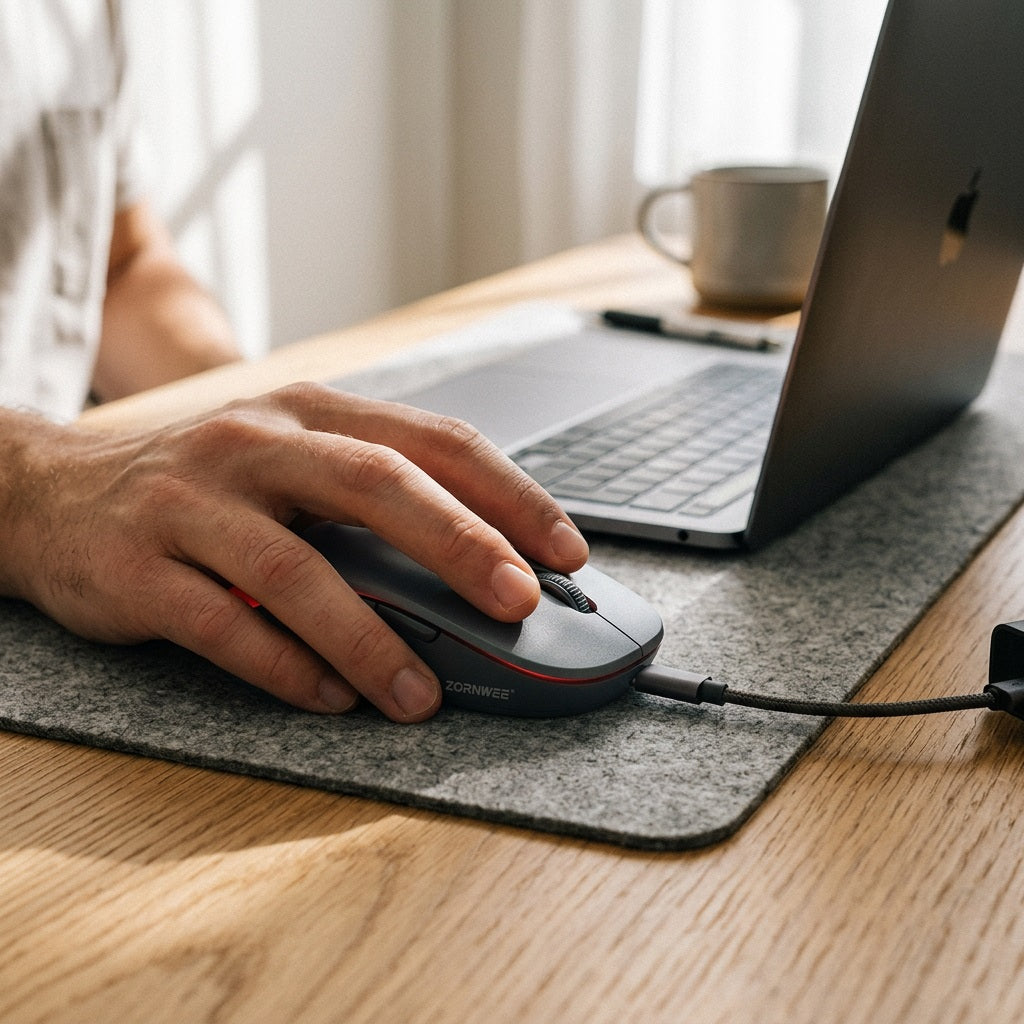 ZORNWEE M666 Wireless Mouse 2.4G + BT