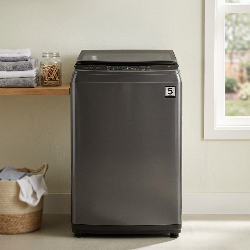 Midea MA200W110-T 11kg Top Loader Washing Machine - Turbo Function, Hygiene Wash, Titanium – view 2