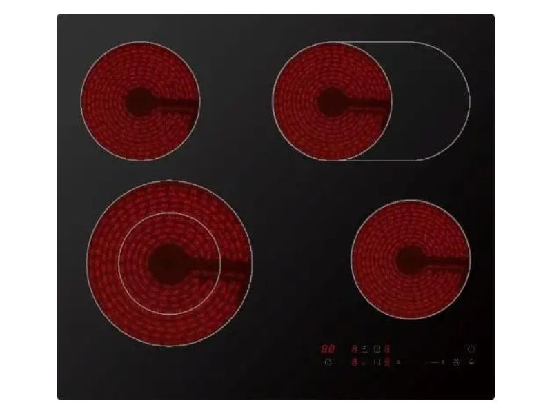 MIDEA 60cm CERAMIC HOB-8mm - 4 PLATE -