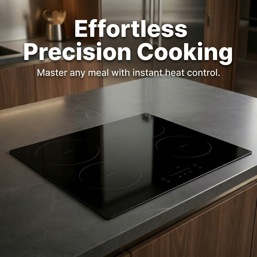 Midea MC-IF7454AJ1-A 60cm Induction Hob - 4 Zone, 8mm Glass, Boost, Slider Touch – view 4
