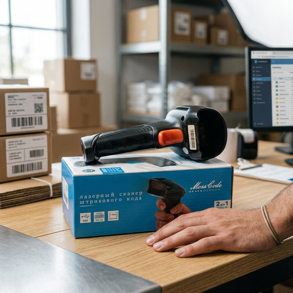 MOSS Code 2D Wireless Laser Barcode – view 2