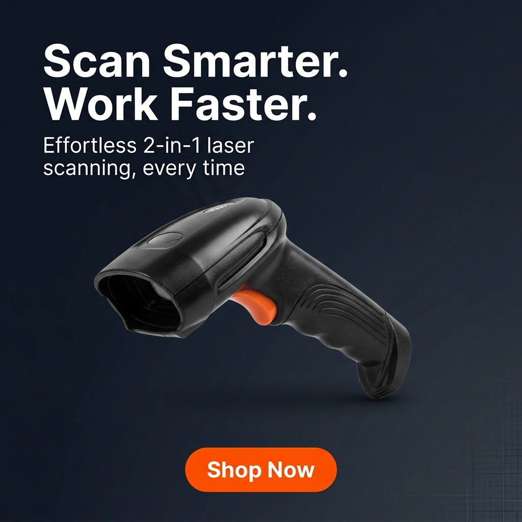 MOSS Code 2D Wireless Laser Barcode – view 4