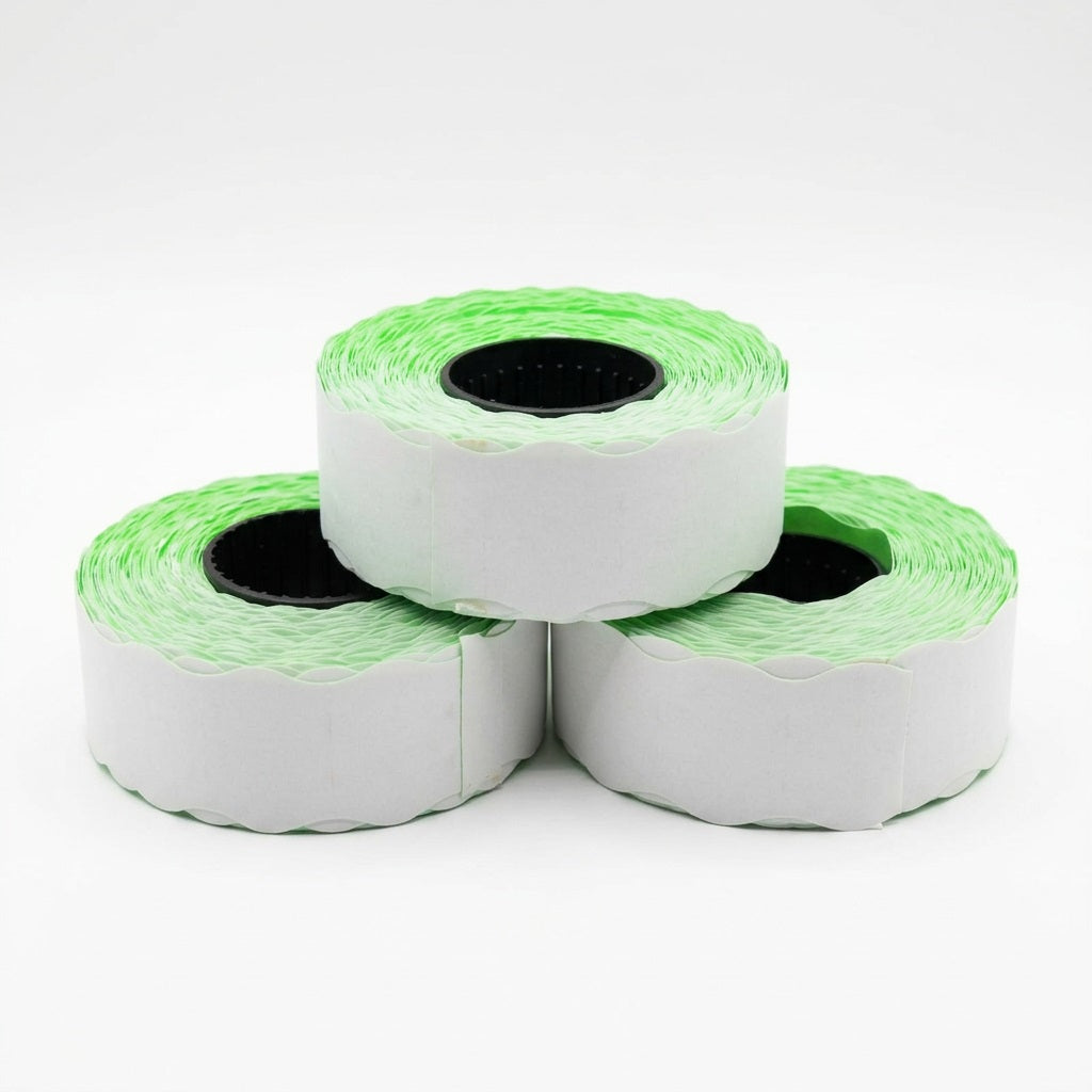 METO ME2216 Neon Green Price Label Rolls