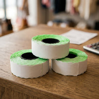 METO ME2216 Neon Green Price Label Rolls – view 2