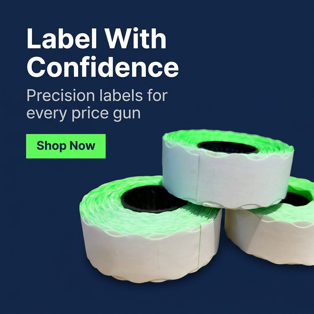 METO ME2216 Neon Green Price Label Rolls – view 4