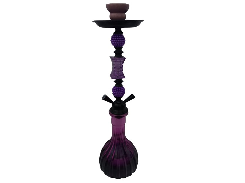 MEDIUM Nareen 2 Pipe Hookah Blue -Fl