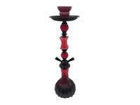 MEDIUM Nareen 2 Pipe Hookah Red  -Fl