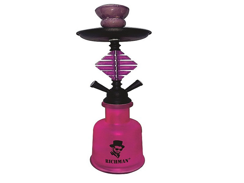MEDIUM  Richman 2 Pipe Hookah-Fl