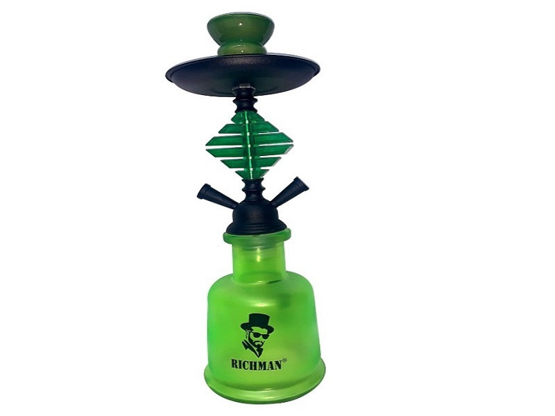 MEDIUM  Richman 2 Pipe Hookah-Fl