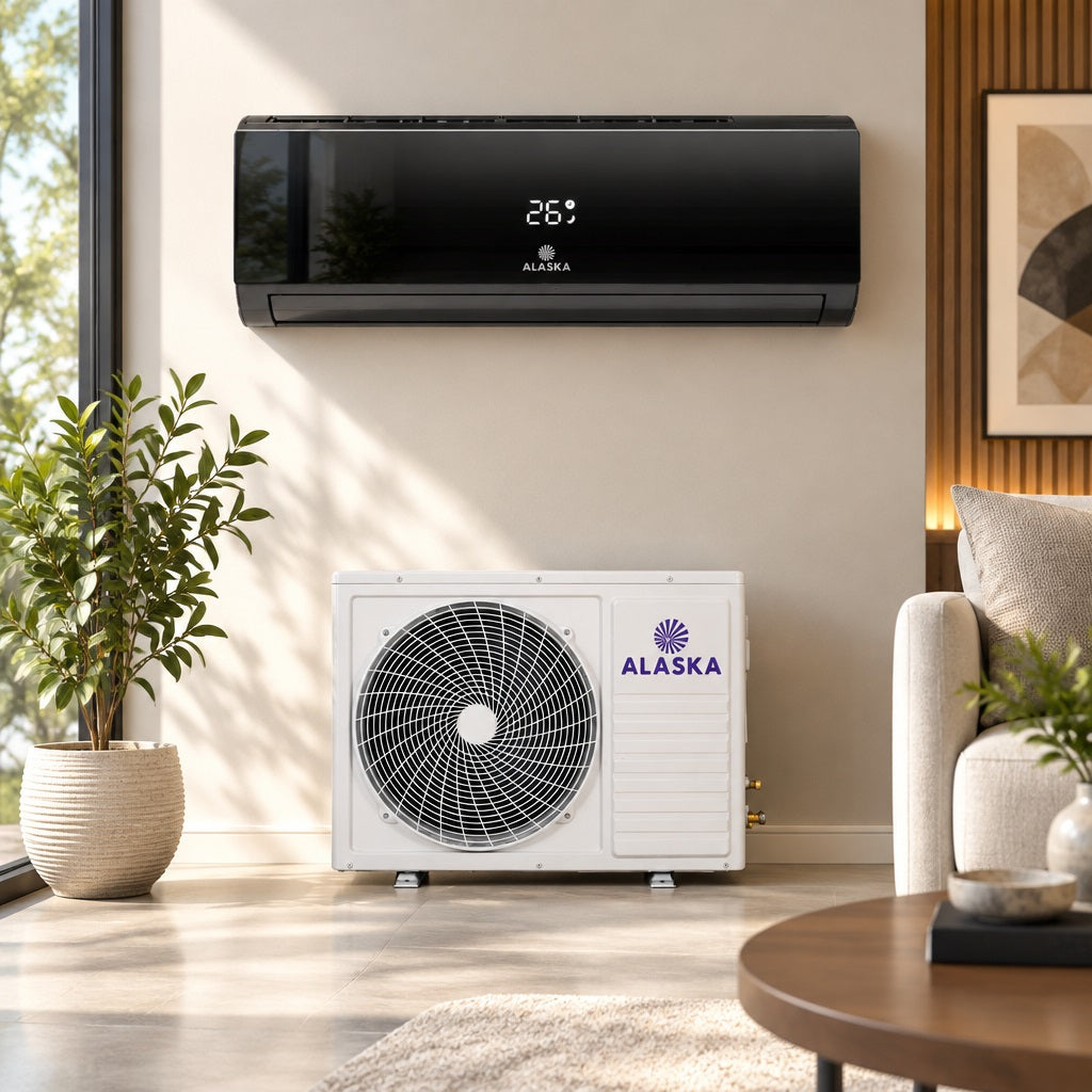 Alaska MIW12 12000 BTU Black Inverter AC