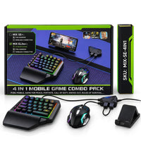 Havit MIX SE 4-in-1 Mobile Gaming Keyboard & Mouse Combo - RGB Set with Converter & Stand