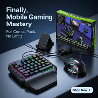 Havit MIX SE 4-in-1 Mobile Gaming Keyboard & Mouse Combo - RGB Set with Converter & Stand – view 4