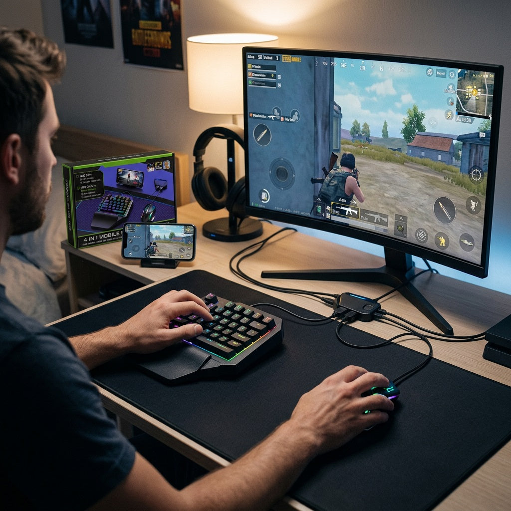 Havit MIX SE 4-in-1 Mobile Gaming Keyboard & Mouse Combo 2 - RGB Set for Android – view 2