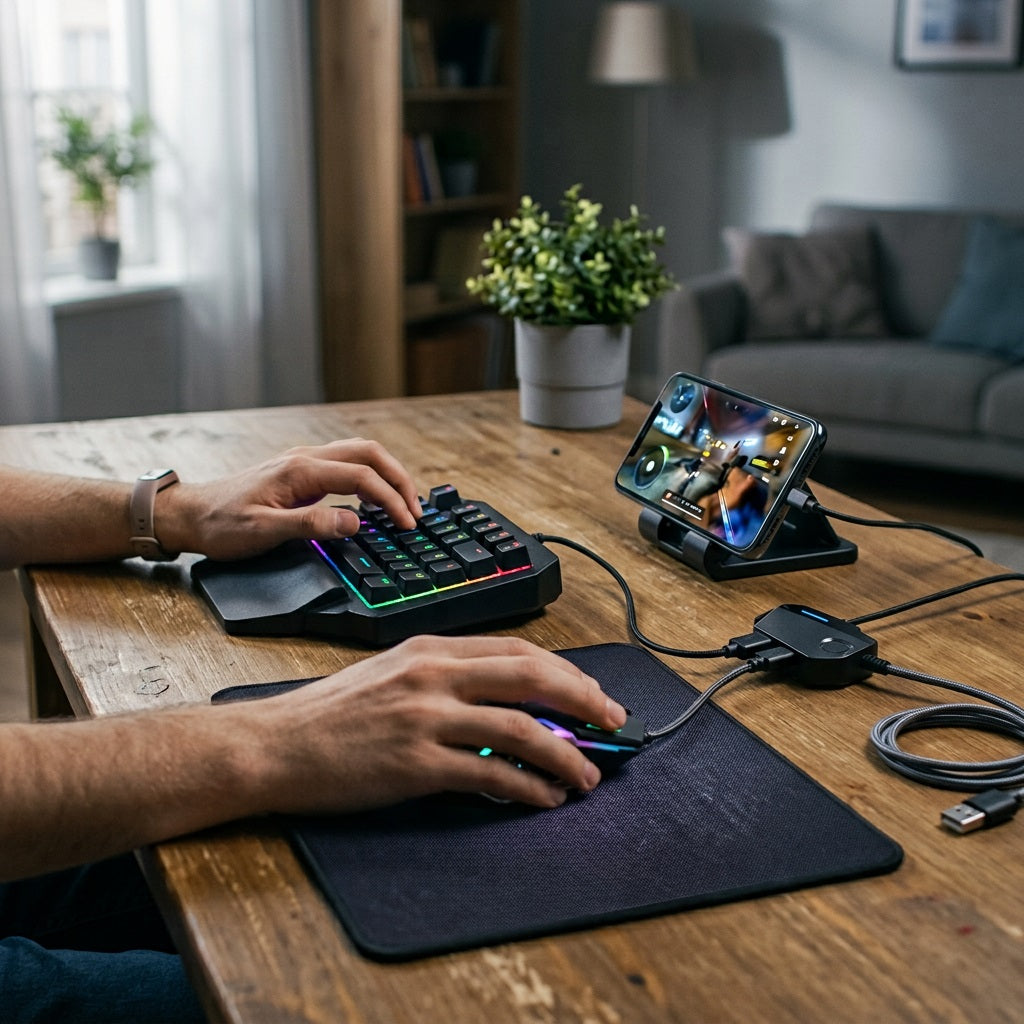 Havit MIX SE 4-in-1 Mobile Gaming Keyboard & Mouse Combo 2 - RGB Set for Android – view 3
