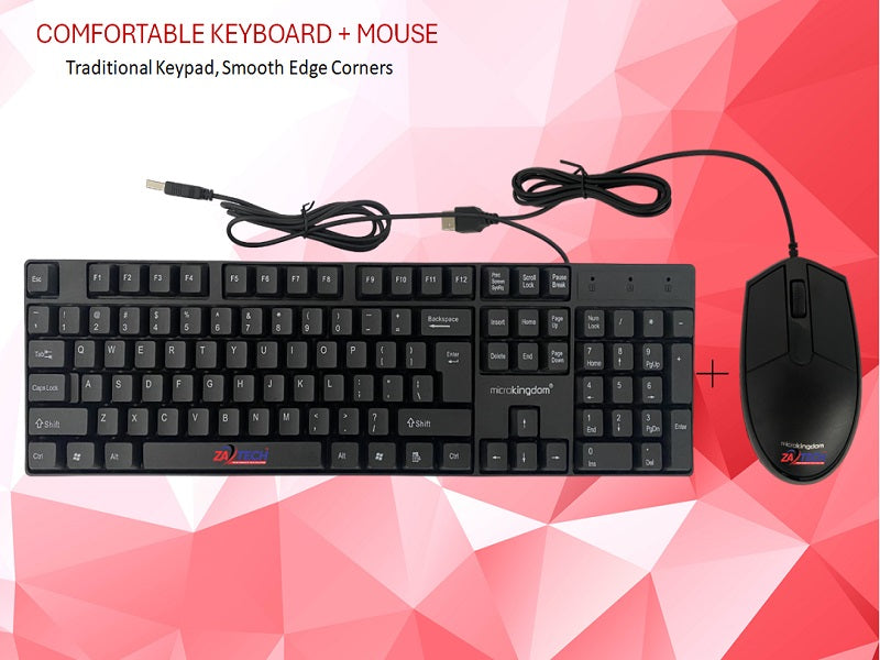 MICROKINGDOM Wired Combo Keyboard