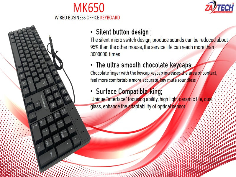 MICROKINGDOM Wired Business  Keyboard
