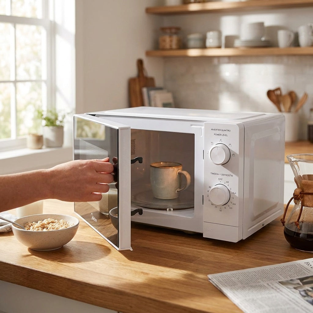 Midea MM20WHITE 20L Inverter Manual Microwave White - 700W, SmartWave