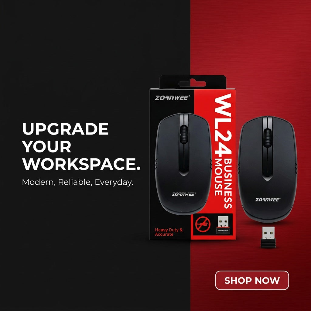 ZORNWEE Wireless Optical Mouse for Lapto
