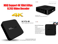ANDROID Tv Box 4K Ultra Hd Mxq-4K 1+8Gb