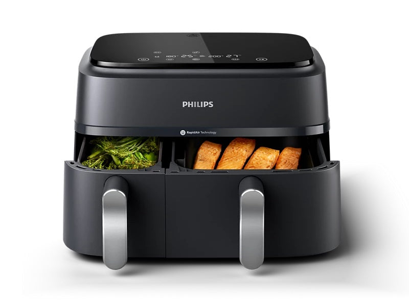 PHILIPS S3000 Dual Basket Airfryer Blk
